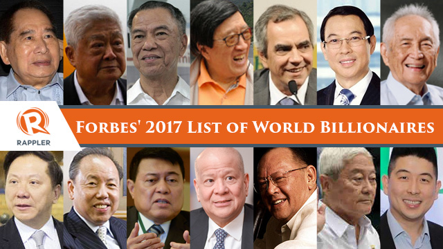 Record number of Filipinos among 'richest people on the planet'