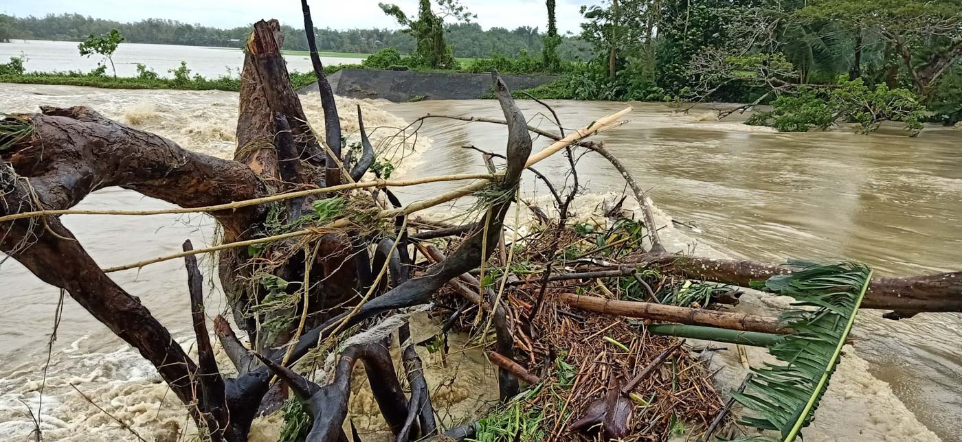 IN PHOTOS: Typhoon Ursula brings Christmas Day floods to Visayas provinces