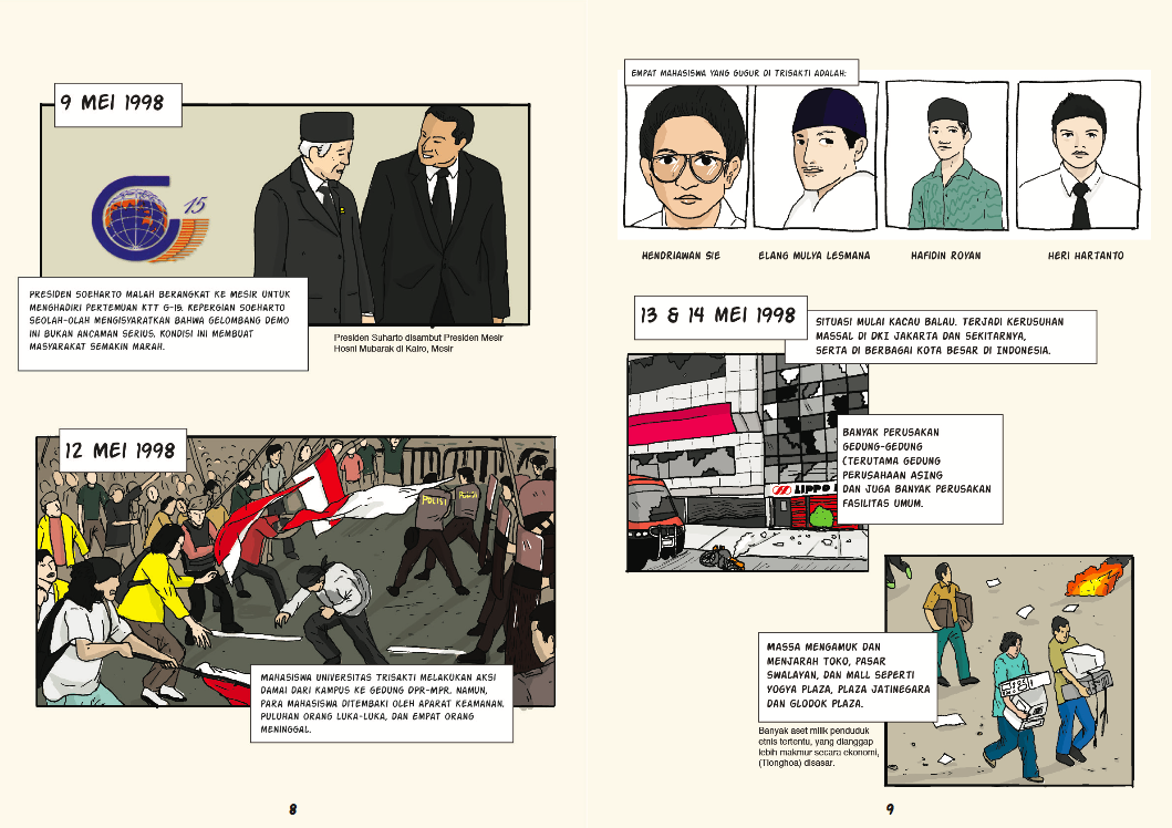 Komik 'Di Bawah Bendera Reformasi' ajak pelajar pahami Mei '98