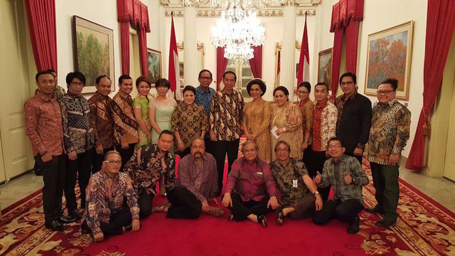 FOTO: Gelak tawa di Istana Presiden