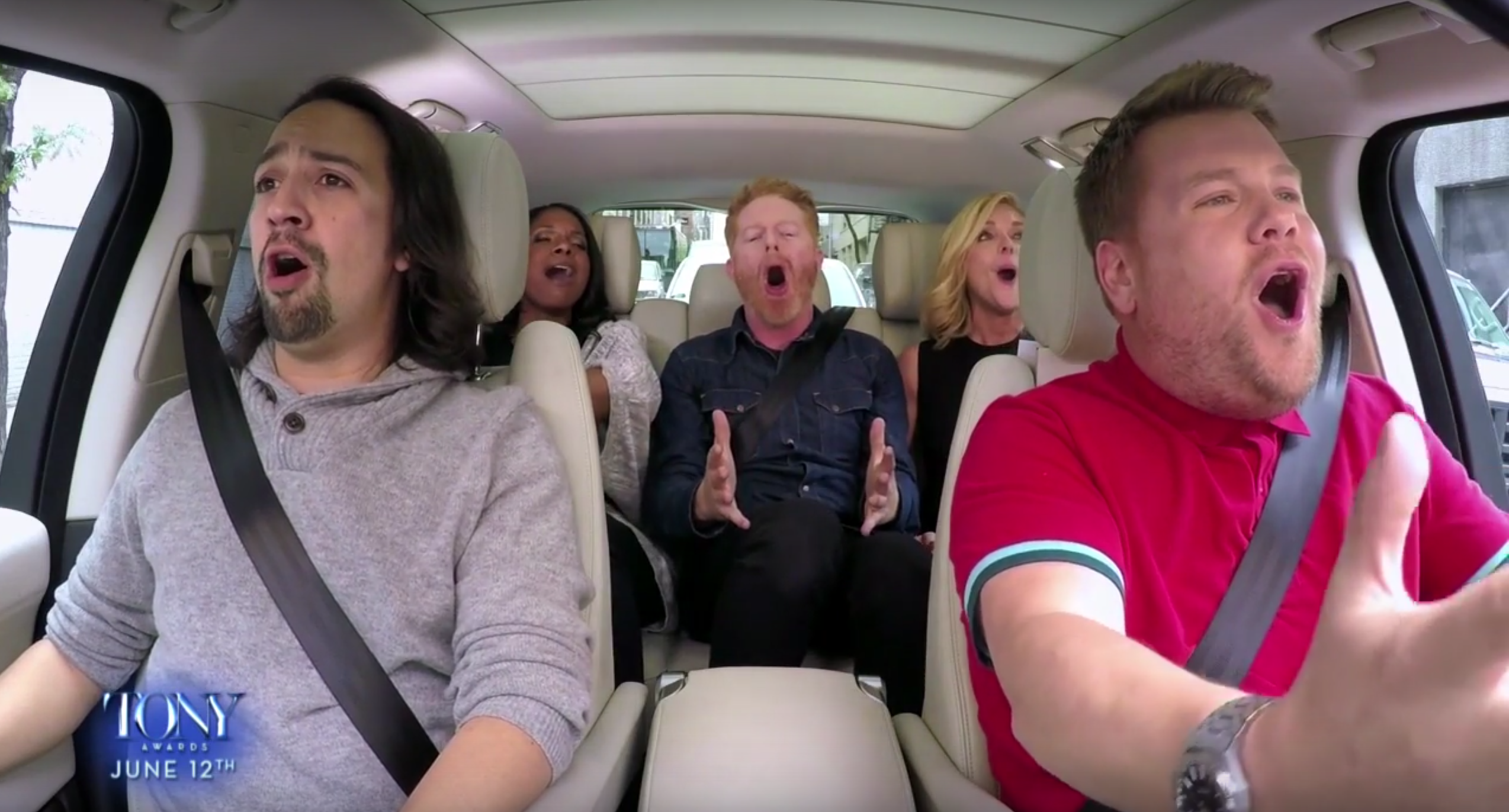 WATCH James Corden's 'Broadway Carpool Karaoke' with LinManuel