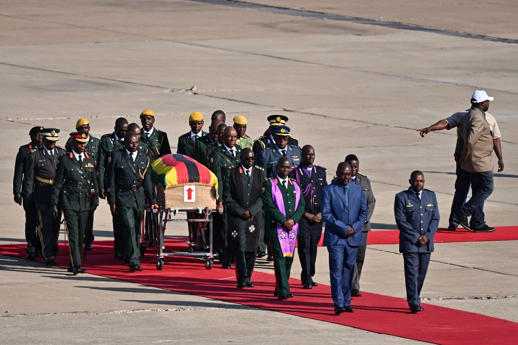 Mugabe's Body Arrives Home For Burial In Divided Zimbabwe