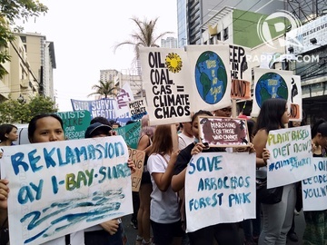 In Photos Filipino Youth Rally For Climate Justice