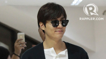 In Photos Lee Min Ho Arrives In Manila