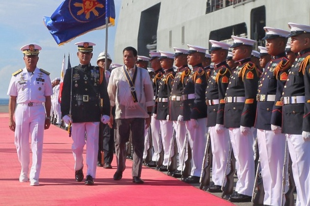 IN PHOTOS: Duterte Welcomes BRP Davao Del Sur