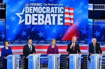 Top hopefuls Buttigieg, Sanders under fire in Democratic debate, From GoogleImages