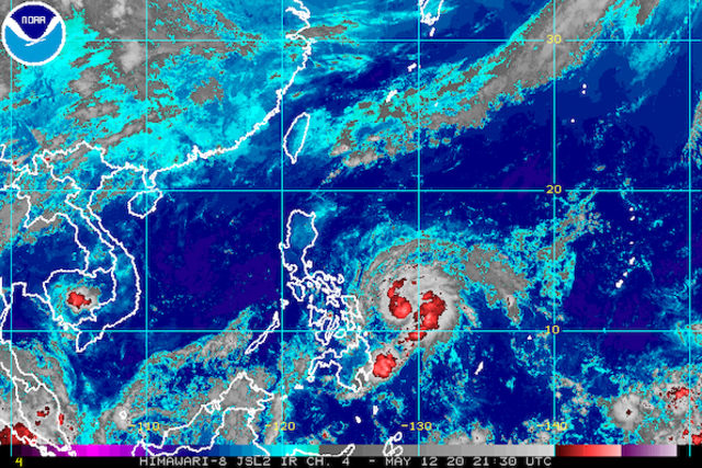 Satellite image of Tropical Storm Ambo (Vongfong) as of May 13, 2020 at 5:30 a.m. NOAA's picture 