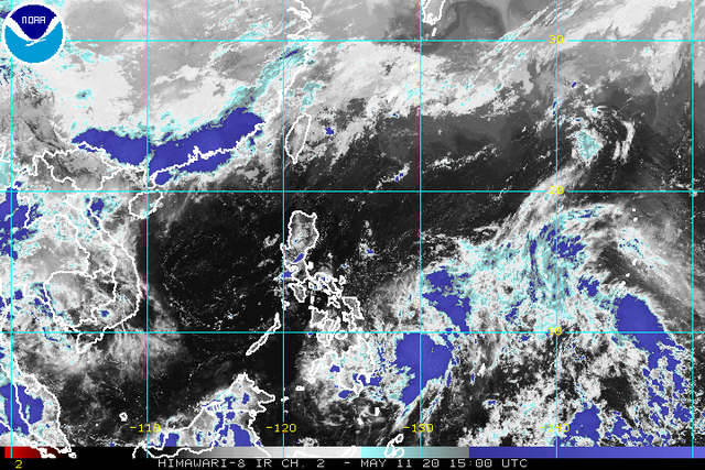 Satellite Image of the Ambo Tropical Depression as of May 11, 2020, 11 p.m. NOAA's picture 