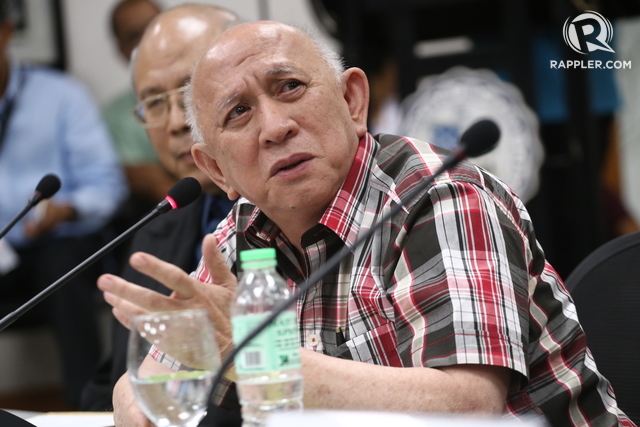 CHIEF NEGOTIATOR. Fidel Agcaoili, human rights committee chairperson of the National Democratic Front, speaks at a press conference in Ateneo de Davao University on June 8, 2016. File photo by Manman Dejeto/Rappler    