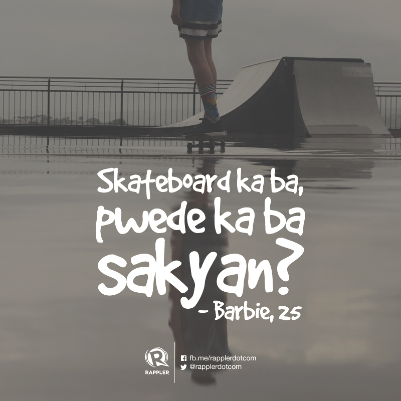 Skateboarding #Hugot lines