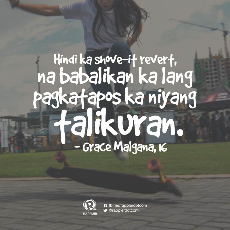 Skateboarding #Hugot lines