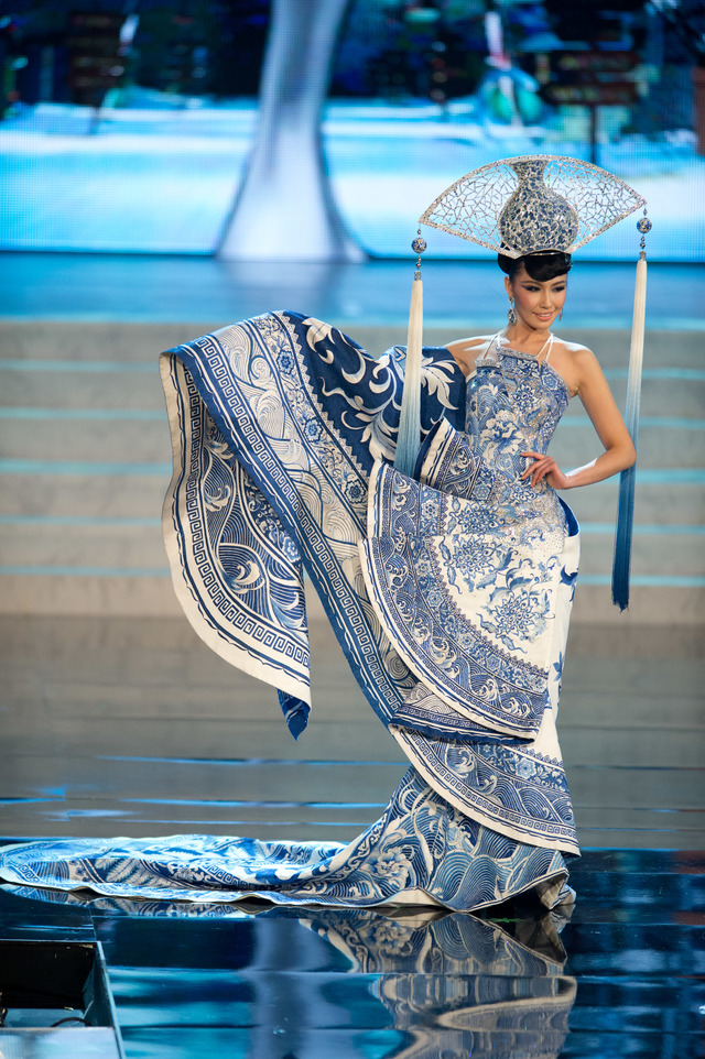 Miss China 2012, Ji Dan Xu, performs onstage at the 2012 Miss Universe National Costume Show on Friday, December 14th at PH Live in Las Vegas, Nevada. Photo from HO/Miss Universe Organization 