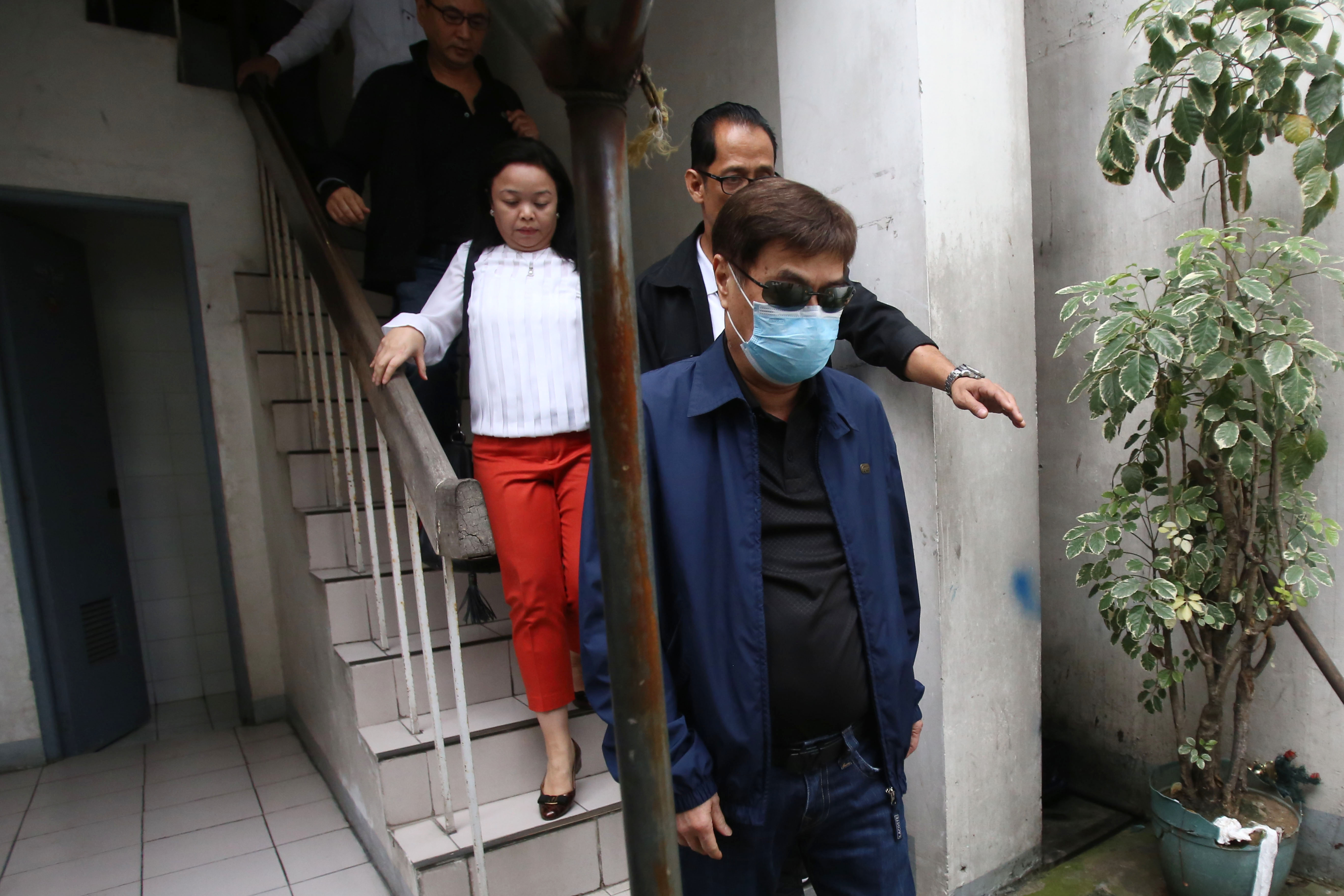 DRUG TRADE. Cebu-based businessman Peter Lim is summoned to the DOJ headquarters in Manila on August 24, 2017, as prosecutors conduct a preliminary investigation into drug trade and conspiracy allegations against him. Photo by Ben Nabong/Rappler