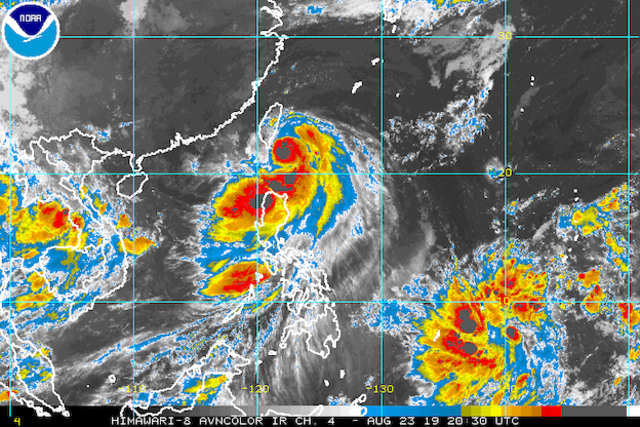 Severe Tropical Storm Ineng Nears Southern Taiwan-Batanes Area