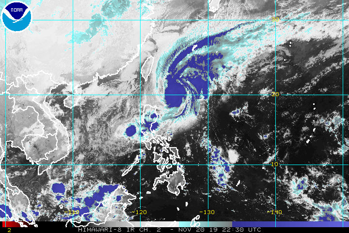 Sarah Shifts Away From Land As It Becomes Severe Tropical Storm