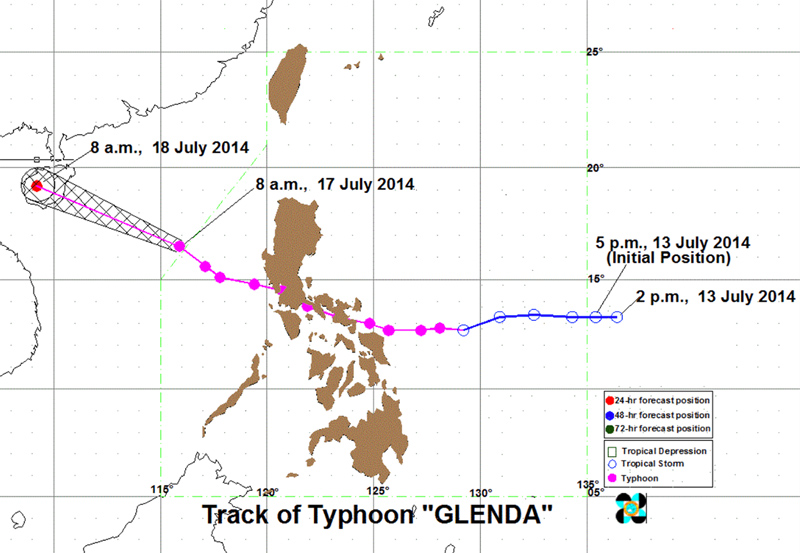 Typhoon Kammuri track may be like Glenda in 2014, Reming in 2006