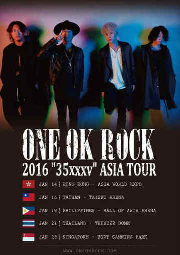 One Ok Rock Coming To Manila In 2016