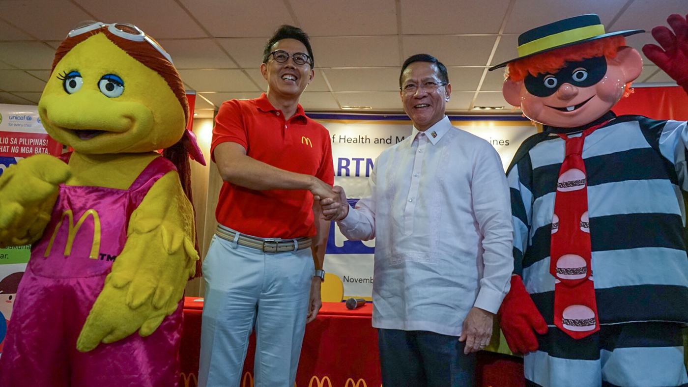 McDonald's to host free polio vaccination hubs in NCR, Mindanao