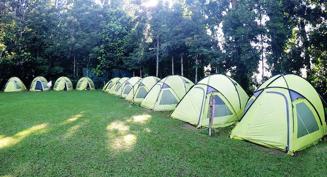 Perkemahan Tanakita Rakata Adventure di Sukabumi, Jawa Barat, menyediakan '5-star camping facilities'. Foto oleh Nariswari Yudianti 