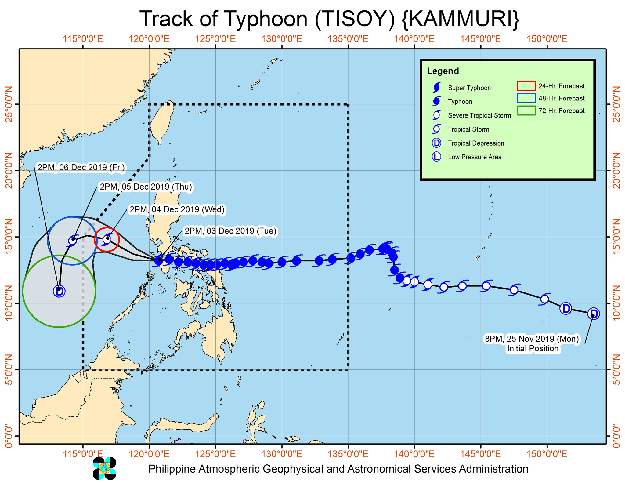 Typhoon Tisoy exits landmass via Occidental Mindoro