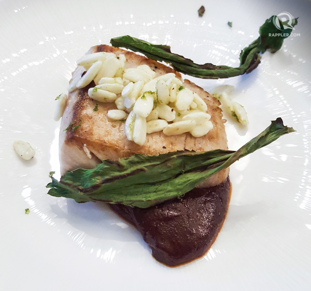 SAVORY-SWEET. Gallery Vask's Chef Chele Gonzales' mahi and mole dish.  