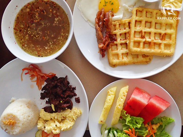 RELAXEDBREAKFAST. Also stay at a hotel with its own or a connected restaurant, so you can have leisurely meals, like at Amelie in Manila. 