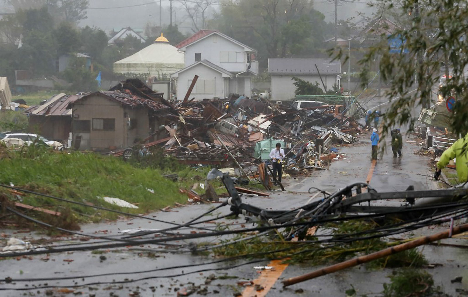 IN PHOTOS Japan braces for 'large, very strong' Typhoon Hagibis