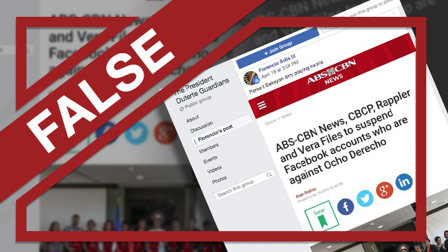 False: 'abs-cbn News Headline' On Suspending Anti-otso Diretso Facebook 