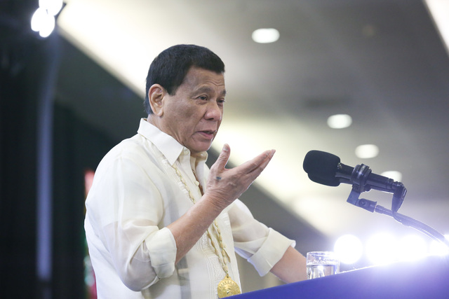 TOUGH STANCE? President Rodrigo Duterte always says he has no tolerance for corruption. Malacañang photo 