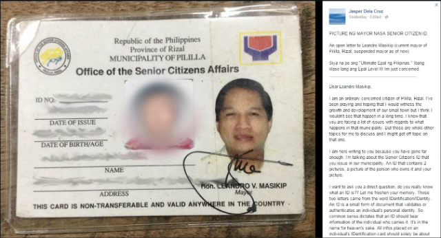 Senior Citizen ID with mayor's face goes viral