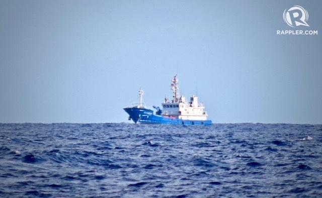 VOLATILE REGION. A Chinese militia ship identified by the Philippine Coast Guard during a patrol at Scarborough Shoal. File photo courtesy of the Philippine Coast Guard 