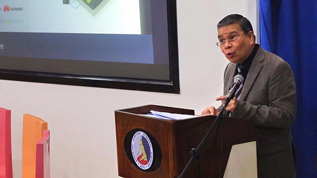 FREEDOM TO FAIL. DICT Secretary Rodolfo Salalima highlights the importance of failure for aspiring innovators. Photo courtesy of DICT 
