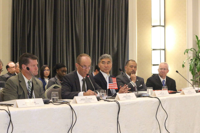 DIALOGUE. Top US officials along with U.S. Ambassador to the Philippines Sung Kim (center) attend the 8th Philippines-US Bilateral Strategic Dialogue. Photo from the Department of Foreign Affairs 