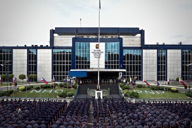 NATIONAL HEADQUARTERS. Thousands of cops gather for a program in Camp Crame, the national base of the Philippine National Police. PNP photo 