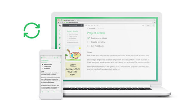 evernote change password