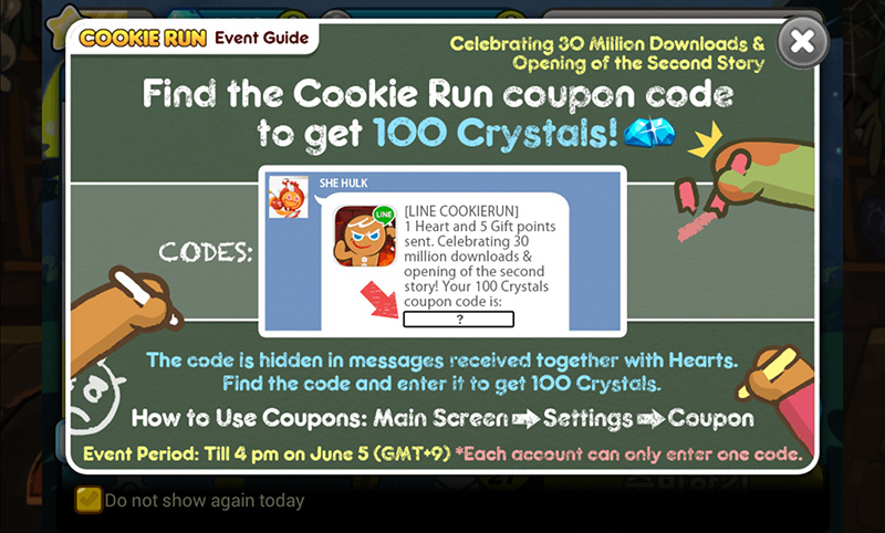 Crystal Secret Code Event Cookie Run - roblox codes 2018 wikia