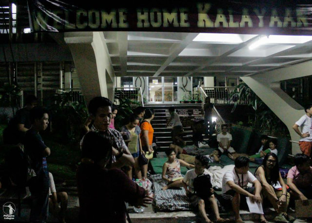 'Displaced' students in UP Diliman