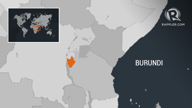 Locator Map Template World Burundi 