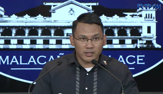 YOUTH VS THE LEFT. National Youth Commission Chairman Ronald Gian Cardema makes announcements during a Malacañang press conference. RTVM screenshot 