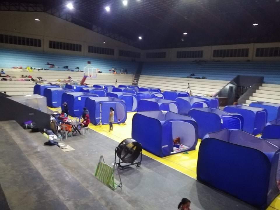 How local governments observed physical distancing in evacuation centers