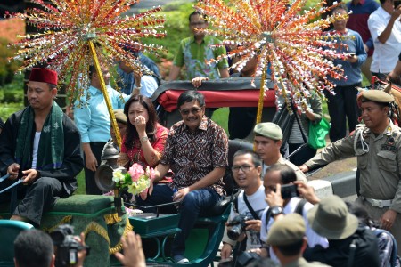 FOTO: Perpisahan Djarot Saiful, dari kereta kencana hingga 