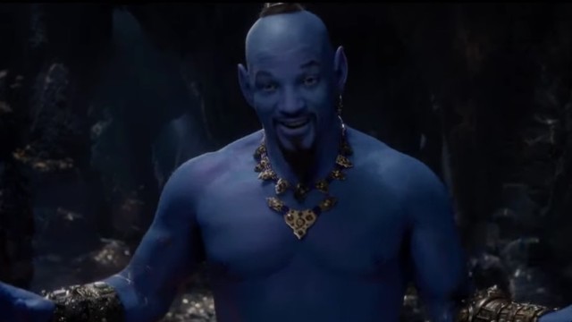 Watch Aladdin Trailer Shows Will Smith As Genie 