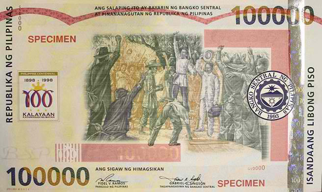 BSP to demonetize P100,000 and P2,000 commemorative bills