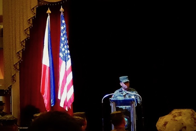 CLARITY NEEDED. AFP Chief-of-Staff Benjamin Madrigal speaks at the Balikatan 2019 opening ceremony in Camp Aguinaldo on April 1. Photo by Rambo Talabong/Rappler 