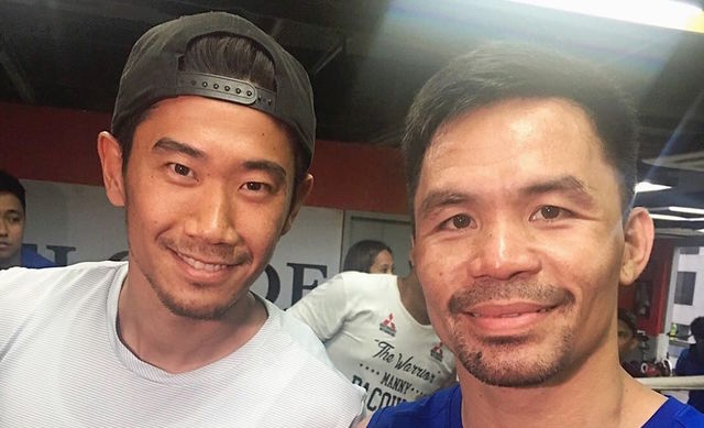 Look Japan Football Star Shinji Kagawa Meets Pacquiao In Ph Visit