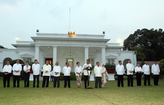 Image result for jokowi working cabinet