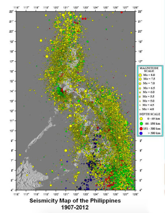 MAP: Strongest earthquakes in the Philippines