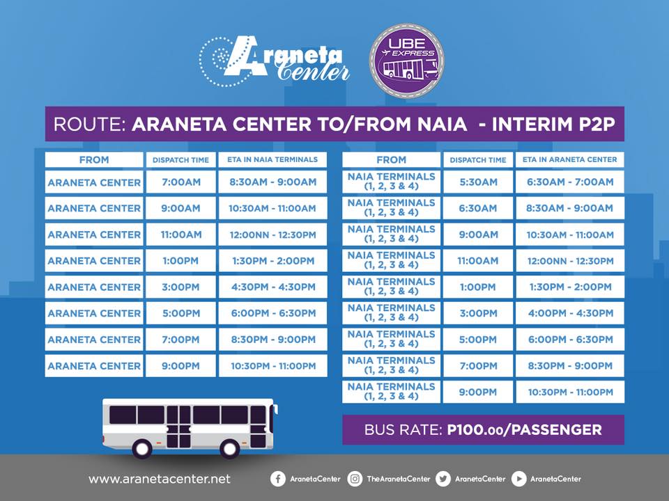 You can now ride P2P buses from Cubao to NAIA