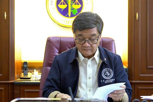 MILITARY COURTS. Justice Secretary Vitaliano Aguirre II says in an interview with Rappler on June 1, 2017 that military courts may be established under particular circumstances during the martial law. Photo by Franz Lopez/Rappler 