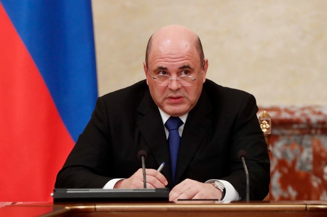 CLOSING BORDERS. Russian Prime Minister Mikhail Mishustin chairs a government meeting in Moscow on January 30, 2020. Photo by Dmitry Astakhov/SPUTNIK/AFP 